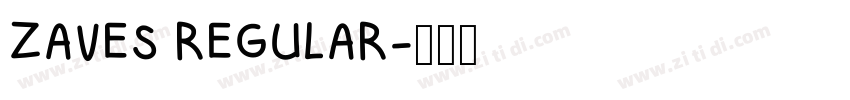 ZAVES REGULAR字体转换